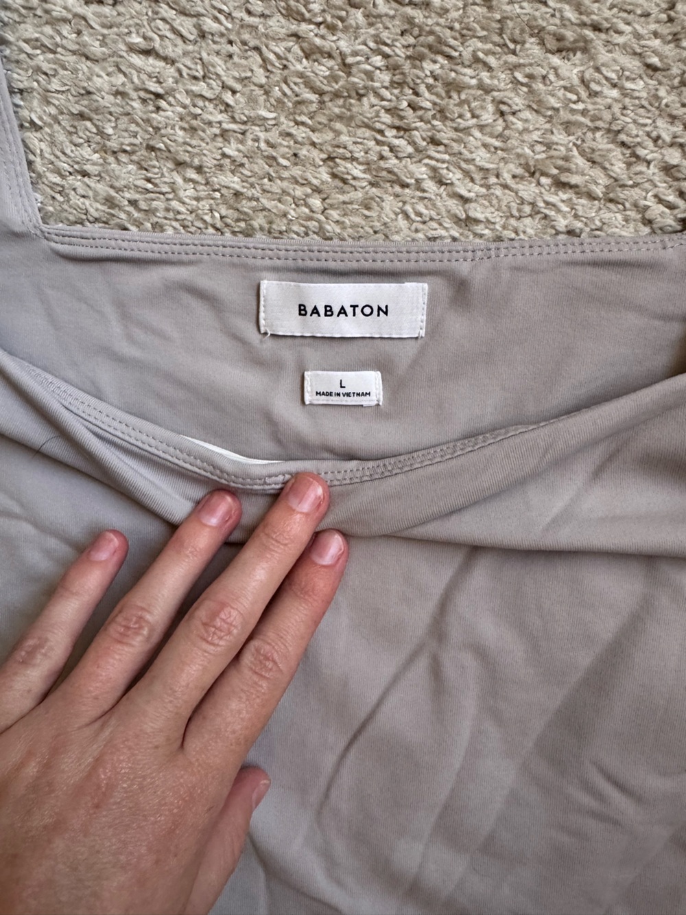Babaton Neutral Taupe Tank Top
